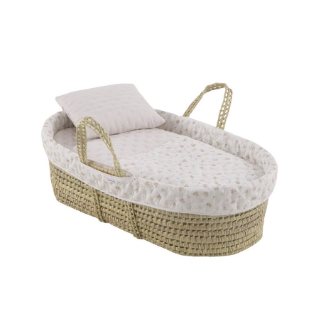 Capazo Palma Acolchado Branch de Cambrass Beige