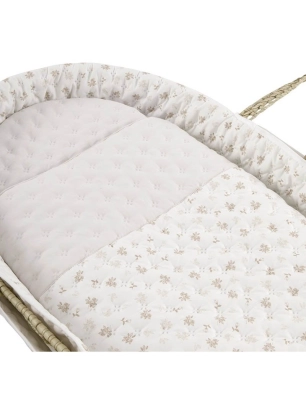 Capazo Palma Acolchado Branch de Cambrass Beige