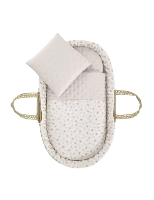 Capazo Palma Acolchado Branch de Cambrass Beige