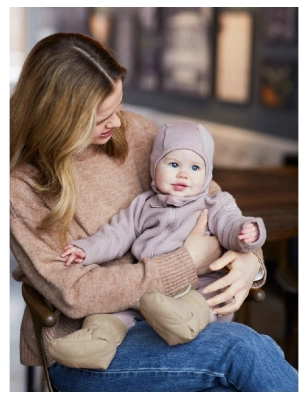 Botines de Bebé para Porteo de Voksi Dark Sand