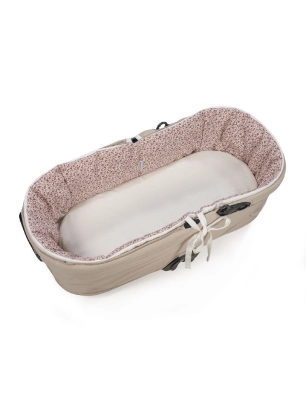 Cubre Capazo Varilla Cherry y Bajera de Pasito a Pasito Flores