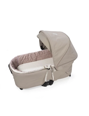 Cubre Capazo Varilla Cherry y Bajera de Pasito a Pasito Flores