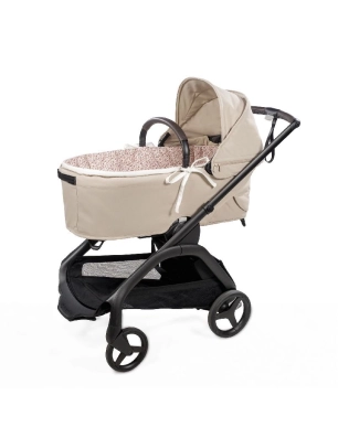 Cubre Capazo Varilla Cherry y Bajera de Pasito a Pasito Flores