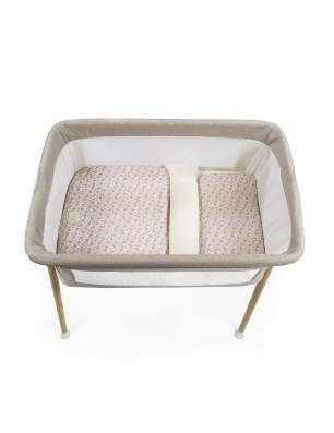 Edredón con Bajera y Funda Almohada Gala de Walking Mum Minicuna Cerise