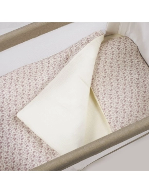 Edredón con Bajera y Funda Almohada Gala de Walking Mum Minicuna Cerise