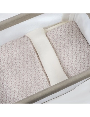 Edredón con Bajera y Funda Almohada Gala de Walking Mum Minicuna Cerise