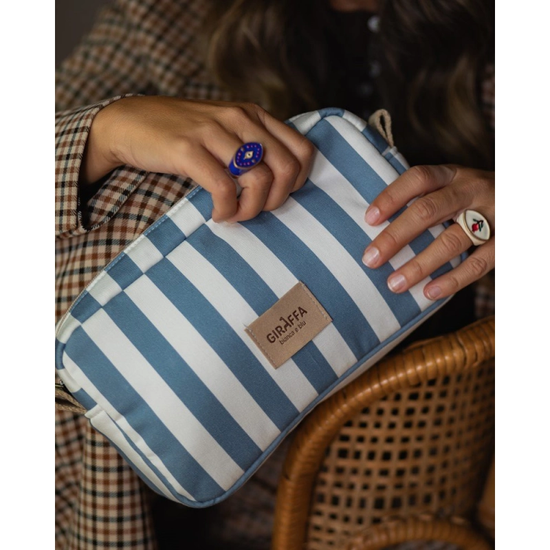 Neceser Giorgia de Giraffa Bianca e Blu