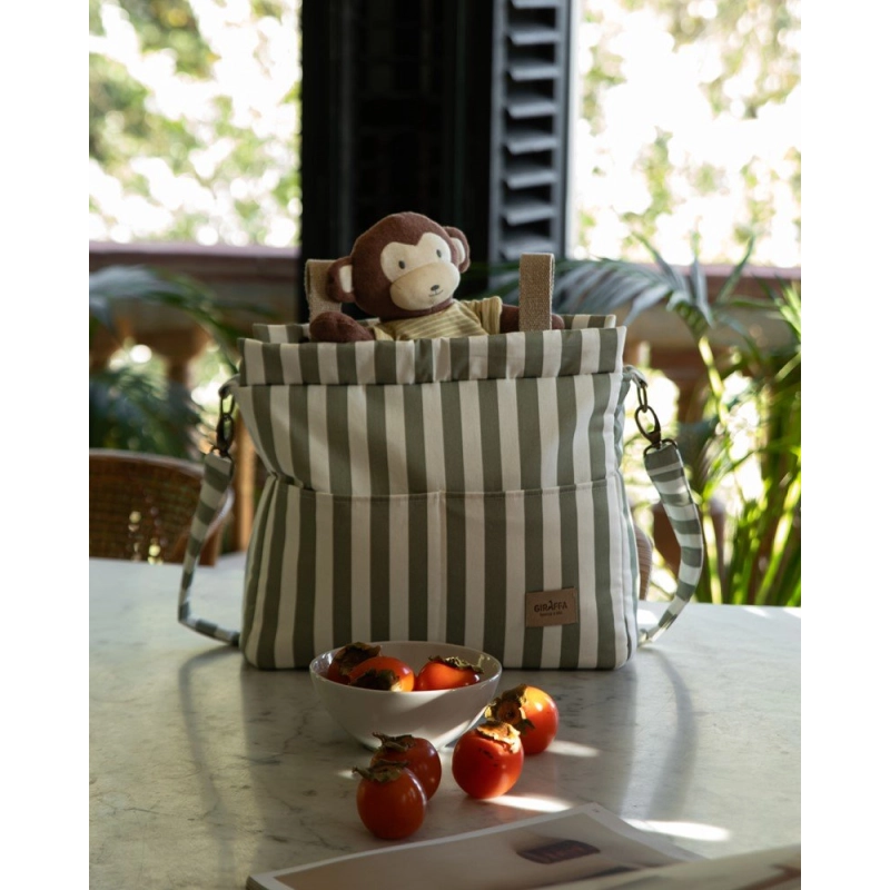 Bolsa Panera Walk Giorgia de Giraffa Bianca e Blu