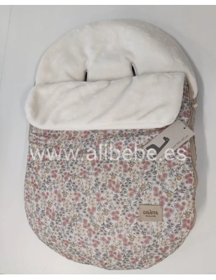 Saco Grupo 0 Emily Interior Pelo de Giraffa Bianca e Blu