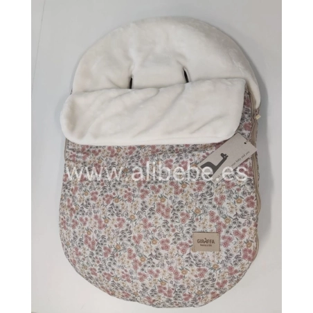 Saco Grupo 0 Emily Interior Pelo de Giraffa Bianca e Blu