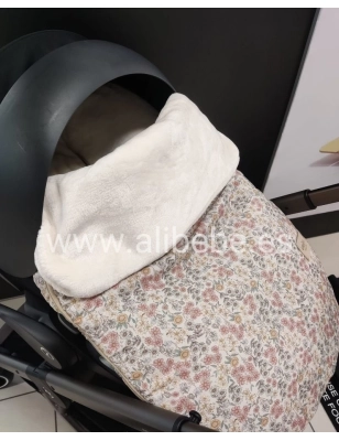 Saco Grupo 0 Emily Interior Pelo de Giraffa Bianca e Blu