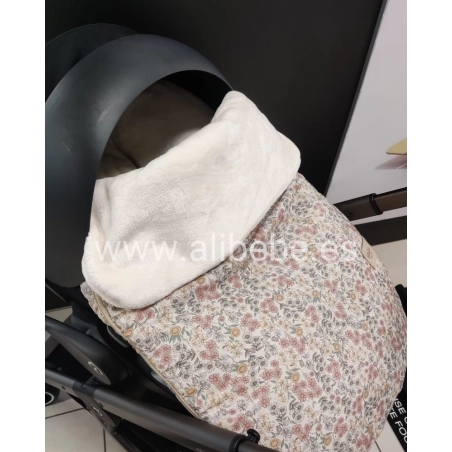 Saco Grupo 0 Emily Interior Pelo de Giraffa Bianca e Blu