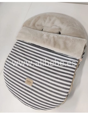 Saco Grupo 0 Ragazzi Interior Pelo de Giraffa Bianca e Blu Negro