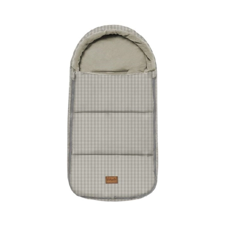 Saco para Grupo 0 y Capazo Oslo de Baby Clic Checks Piedra Punto