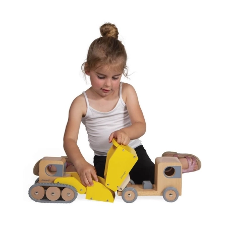 Camión Volquete y Excavadora de Janod