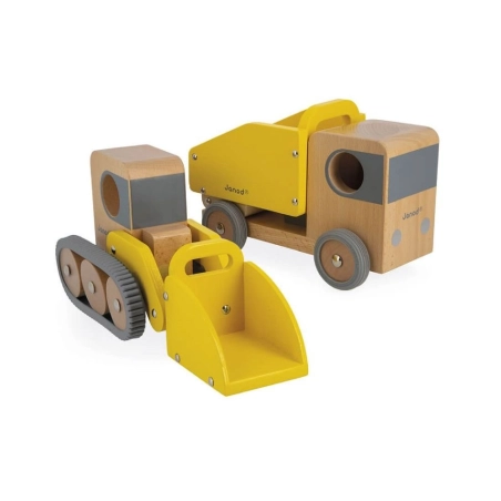 Camión Volquete y Excavadora de Janod