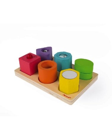 Puzzle 6 Figuras Sensoriales de Janod