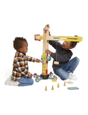 Gran grúa de madera Janod