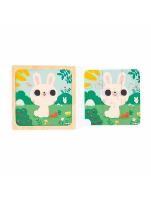 Puzzle el conejo Blanco de Janod