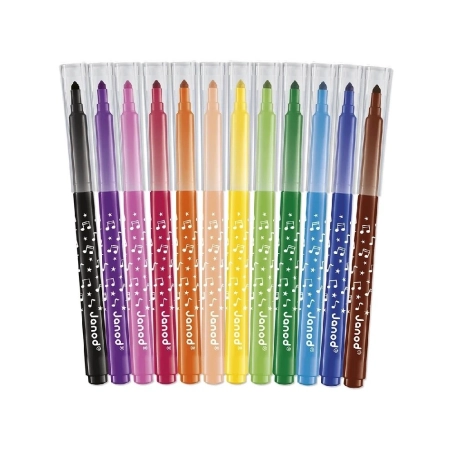 Rotuladores larga duración de Janod 12 unidades