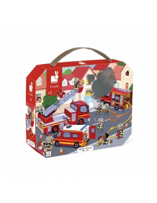 Puzzle Bomberos 24 piezas de Janod