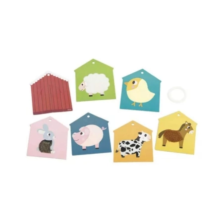 Cartas táctiles granja de Janod