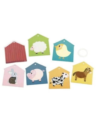 Cartas táctiles granja de Janod