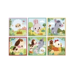 Puzzle cubos animales granja de Janod