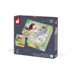 Puzzle cubos animales granja de Janod