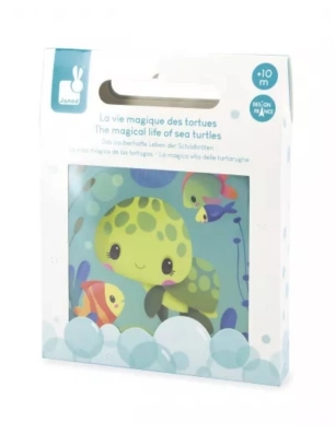 Libro para el baño Vida mágica de tortugas de Janod