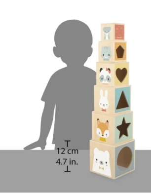 Pirámide 6 cubos de Janod