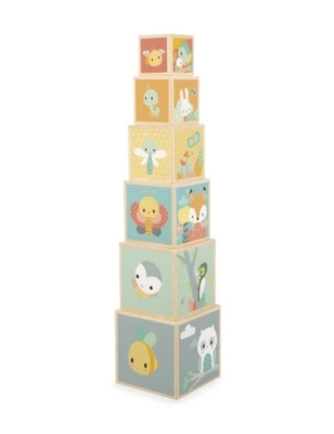 Pirámide 6 cubos de Janod