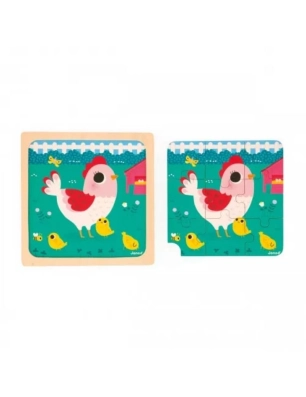 Puzzle la gallina Heriette de Janod