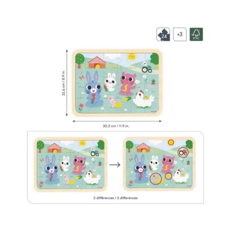 Puzzle en la granja de Janod