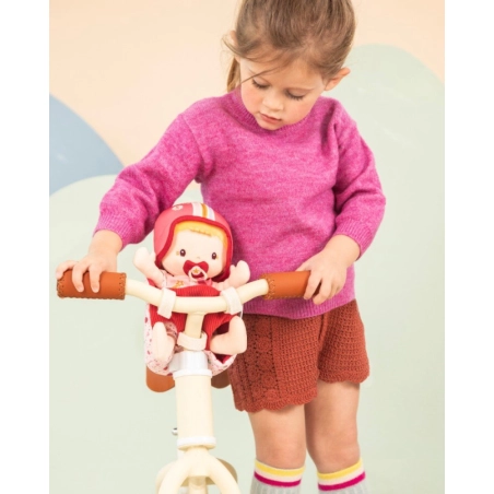 Muñeca Lena y asiento bicicleta de Lilliputiens