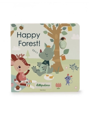 Libro de sonidos y texturas Happy forest de Lilliputiens