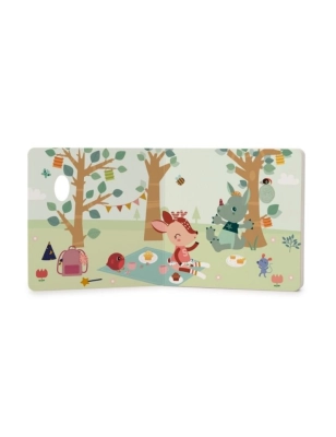 Libro de sonidos y texturas Happy forest de Lilliputiens