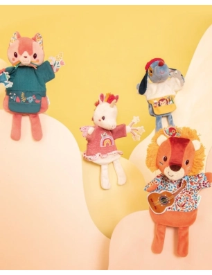 Marioneta de mano Jack el león de Lilliputiens