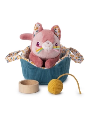 Jeanne el gato y su cesta de Lilliputiens