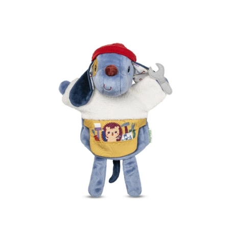 Marioneta de mano Jules el perro de Lilliputiens