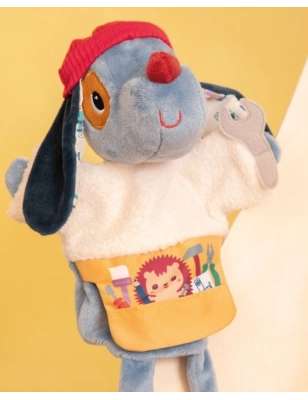 Marioneta de mano Jules el perro de Lilliputiens