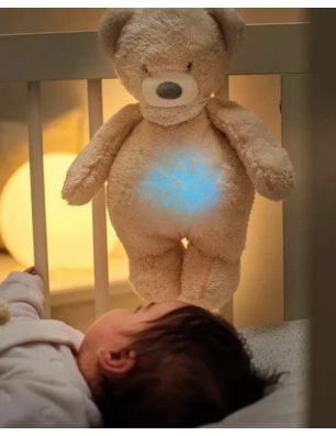 Oso peluche con luz y ruido blanco de Nattou