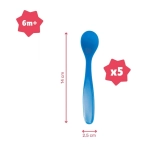 Pack 5 cucharas flexibles de Badabulle