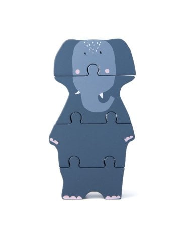 Puzzle 4 piezas Mrs. Elephant de Trixie