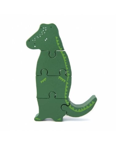 Puzzle 4 piezas Mr. Cocodrile de Trixie