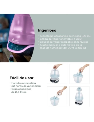 Humidificador Hygro+ ultrasónico vapor frío de Babymoov