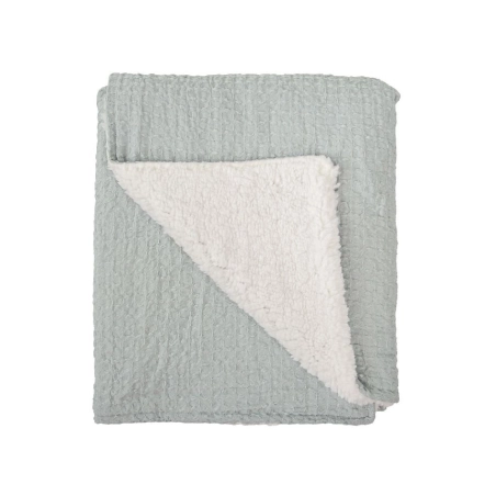 Manta Waffle Coralina de Bimbidreams Azul