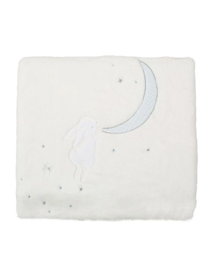 Manta Microlina Moon Cuna/Maxicuna de Bimbidreams Azul