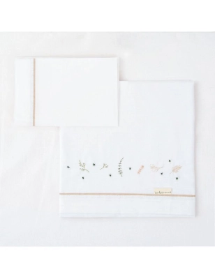 Tríptico sábana algodón Botanic de Bimbidreams