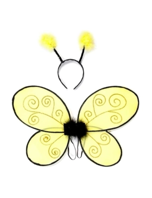 Disfraz Alitas y diadema de abeja Great Pretenders
